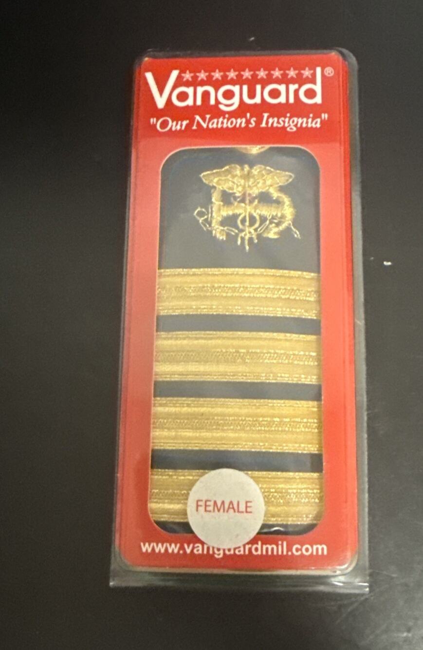 Genuine US Public Health Service PHS Female Hard Shoulder Board Captain Sealed